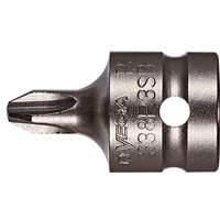 Bit Socket, Phillips, #3 x 1-1/2" L, 1/2" Drive Mukwa Safety Services