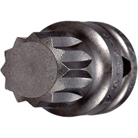 Socket Bit, Triple Square, 5 x 3/4" L, 1/4" Drive Mukwa Safety Services