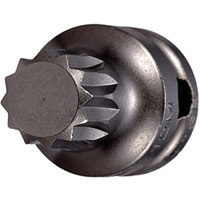 Socket Bit, Triple Square, 5 x 1" L, 3/8" Drive Mukwa Safety Services