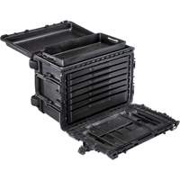 Armoire &agrave; outils mobile Gen 2, 24" la, 6 tiroirs, Noir Mukwa Safety Services