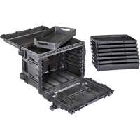 Armoire &agrave; outils mobile Gen 2, 24" la, 6 tiroirs, Noir Mukwa Safety Services