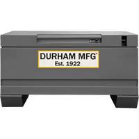 Jobsite Storage Box, 32" x 19" x 17-13/16", Steel, Grey Mukwa Safety Services