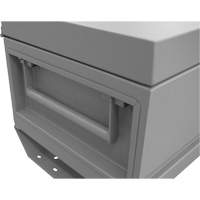 Jobsite Storage Box, 32" x 19" x 17-13/16", Steel, Grey Mukwa Safety Services