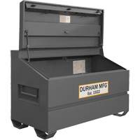 Jobsite Sloped Lid Storage Box, 60" x 30" x 39-3/8", Steel, Grey Mukwa Safety Services