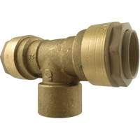 Quickline Air Piping Tee Connect, Brass, 1/2" Mukwa Safety Services