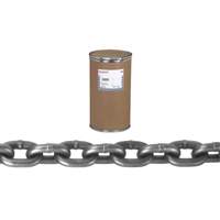 System 8 Cam-Alloy Chain, Alloy Steel, 1-1/4" x 60' (18.3 m) L, Grade 80, 72300 lbs. (36.15 tons) Load Capacity Mukwa Safety Services