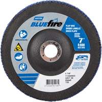 BlueFire R884P Coarse Grit Flap Disc, 7" x 7/8", Type 27, 80 Grit, Zirconia Alumina Mukwa Safety Services