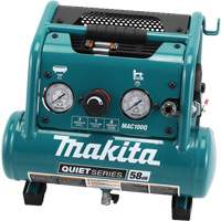 Quiet Series Air Compressor, Electric, 1 Gal. (1.2 US Gal), 135 PSI, 120/1 V Mukwa Safety Services
