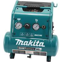 Quiet Series Air Compressor, Electric, 2 Gal (2.4 US Gal), 135 PSI, 120/1 V Mukwa Safety Services