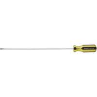 100 PLUS&reg; Extra-Light Cabinet Tip Screwdriver, 1/8" Tip, Round, 6-5/8" L, Plastic Handle Mukwa Safety Services