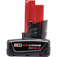 M12 Redlithium XC6.0 Battery, Lithium-Ion, 12 V, 6 Ah Mukwa Safety Services