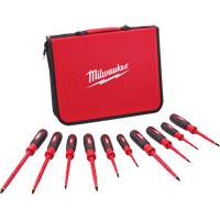 Insulated Screwdriver Set with EVA Foam Case, 10 Pcs. Mukwa Safety Services