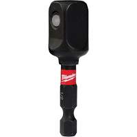 Shockwave Impact Socket Adapters, 1/4" Drive Size, 1/2" Male Size, Ball, 2" L Mukwa Safety Services