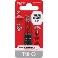 Shockwave Impact Duty Screwdriver Bit, Torx, T-10, 1/4" Drive Mukwa Safety Services