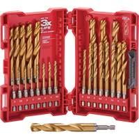 Shockwave Red Helix Metric Drill Bit Set, 25 Pieces, Titanium Mukwa Safety Services
