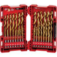 Shockwave Red Helix Drill Bit Set, 29 Pieces, Titanium Mukwa Safety Services