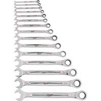 Ratcheting Wrench Set, Combination, 15 Pieces, Imperial Mukwa Safety Services