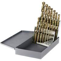 Drillco&reg; Heavy-Duty Jobber Length Drill Bit Set, 15 Pieces, Cobalt Mukwa Safety Services