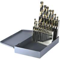 Drillco&reg; Metric Jobber Length Drill Bit Set, 19 Pieces, High Speed Steel Mukwa Safety Services