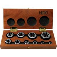 Drillco&reg; Hex Threading Die Set, 10 Pieces Mukwa Safety Services