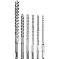 MX4 4-Cutter Rotary Hammer Drill Bit Kit, 6 Pieces, Carbide Mukwa Safety Services