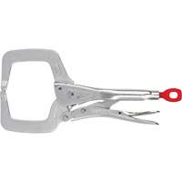 Torque Lock Locking Pliers with Regular Jaws, 11" Length, C-Clamp Mukwa Safety Services