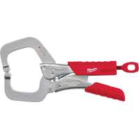 Torque Lock Locking Pliers with Regular Jaws & Grip, 6" Length, C-Clamp Mukwa Safety Services