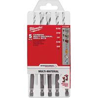 Shockwave Multi-Material Drill Bit Set, 5 Pieces, Carbide Mukwa Safety Services
