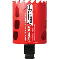 Scie cloche pour bois et m&eacute;tal, 2-1/4", Profondeur de la coupe 2-3/8", Carbure Mukwa Safety Services