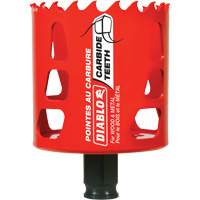 Scie cloche pour bois et m&eacute;tal, 2-9/16", Profondeur de la coupe 2-3/8", Carbure Mukwa Safety Services