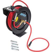 Hose Reel, Air/Water, 1/4" x 35', Single Hose, 300 psi Mukwa Safety Services