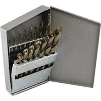 Triumph&reg; Jobber Length Drill Bit Set, 13 Pieces, High Speed Steel Mukwa Safety Services