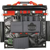 Sac &agrave; outils de camion nacelle avec points dancrage &agrave; outil, Nylon, 8 pochettes, Gris Mukwa Safety Services