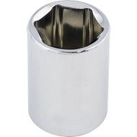 Douille chrom&eacute;e ordinaire, 1/2", Prise 3/8", 6 pans Mukwa Safety Services