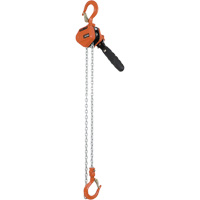VLP-25-5 VLP Series Lever Puller, 5' Lift, 500 lbs. (0.25 tons) Capacity, Galvanized Steel Chain Mukwa Safety Services