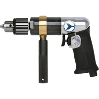 AD12VSRK Variable Speed Air Drill, 6 CFM, 1/4" NPT, 82 dBA, 1/2" Chuck, Keyed Mukwa Safety Services