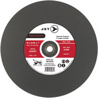 A24GP Power Abrasive Cut-Off Wheel, 20" x 5/32", 1" Arbor, Type 1, 3000 RPM Mukwa Safety Services