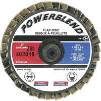 Disque &agrave; feuillets PowerBlend Roll-On, 2" x Type R, Grain Z80 Mukwa Safety Services