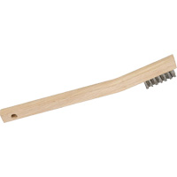 3MHSS Mini Wire Scratch Brush, Stainless Steel, 3 x 7 Wire Rows, 7-3/4" Long Mukwa Safety Services