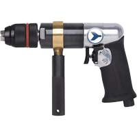 AD12VSR Variable Speed Air Drill, 6 CFM, 1/4" NPT, 1/2" Chuck, Keyless Mukwa Safety Services
