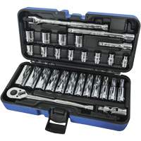 Jeux Rochets & douilles &agrave; 12 pans combin&eacute;s, 30 Mcx, Prise de 3/8", Profond Mukwa Safety Services