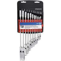 RCWS-11FS Flex Head Wrench Sets, Combination/Flex Head, 11 Pieces, Imperial Mukwa Safety Services