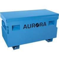 Jobsite Tool Box, 48" x 24" x 27-3/5", Steel, Blue Mukwa Safety Services