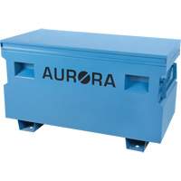 Jobsite Tool Box, 48" x 24" x 27-3/5", Steel, Blue Mukwa Safety Services