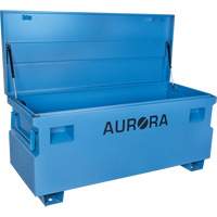 Jobsite Tool Box, 60" x 24" x 27-1/2", Steel, Blue Mukwa Safety Services