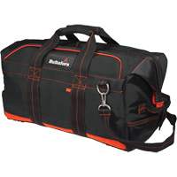 Sac professionnel de 24" pour &eacute;quipement d'entrepreneur, Polyester balistique, Noir/Rouge Mukwa Safety Services