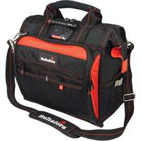 Sac &agrave; outils &eacute;clair&eacute; pour technicien, Polyester balistique, Noir/Rouge Mukwa Safety Services