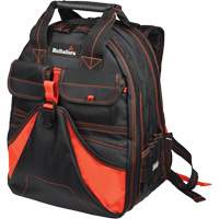 Sac &agrave; dos &agrave; outils de luxe, Noir/Rouge, Balistique/Polyester Mukwa Safety Services