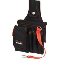 Petite poche pour technicien, Polyester balistique, Noir/Rouge Mukwa Safety Services