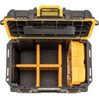Boîte &agrave; outils compacte et profonde ToughSystem 2.0, 10" x 15-7/20" x 13-4/5", Noir/Jaune Mukwa Safety Services